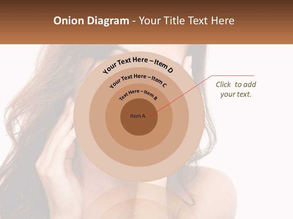 A Woman Smiling With Her Hands On Her Face PowerPoint Template