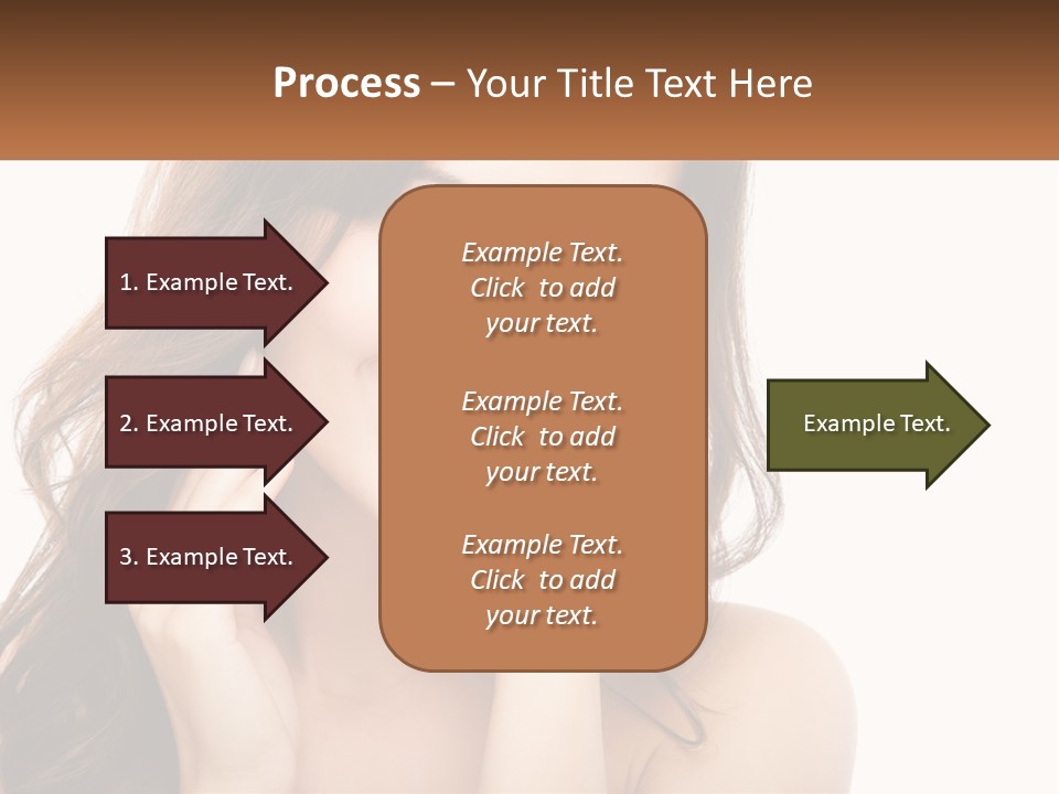 A Woman Smiling With Her Hands On Her Face PowerPoint Template