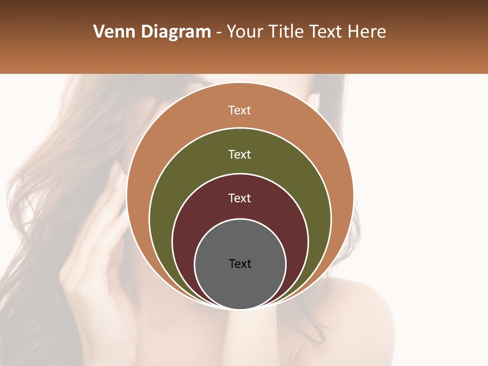 A Woman Smiling With Her Hands On Her Face PowerPoint Template