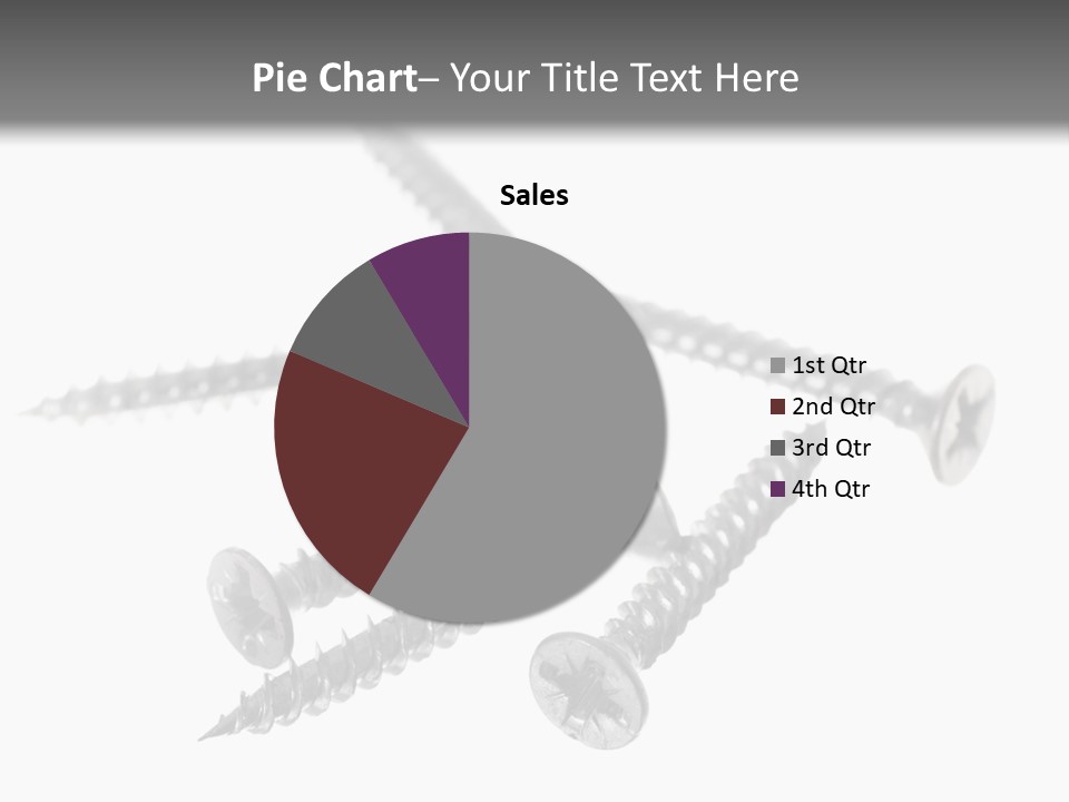 A Group Of Screws On A White Background PowerPoint Template