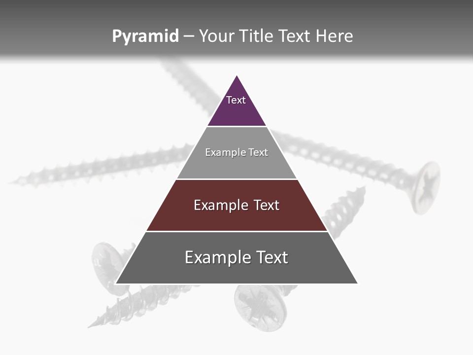 A Group Of Screws On A White Background PowerPoint Template