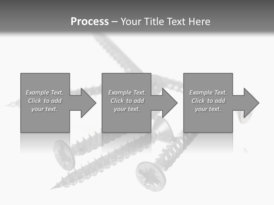 A Group Of Screws On A White Background PowerPoint Template