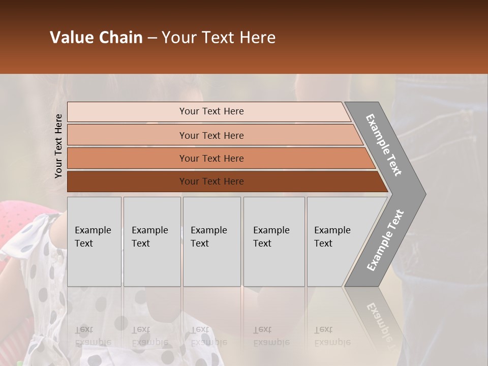 A Little Girl Holding The Hand Of A Man PowerPoint Template