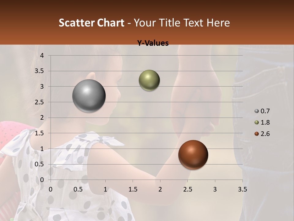 A Little Girl Holding The Hand Of A Man PowerPoint Template