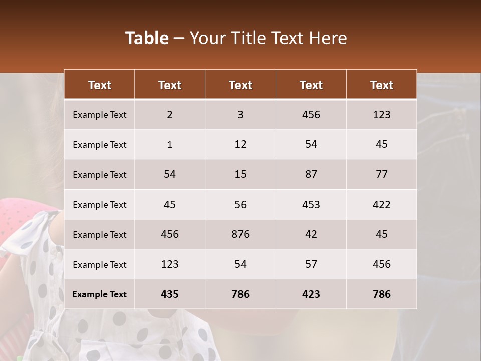 A Little Girl Holding The Hand Of A Man PowerPoint Template