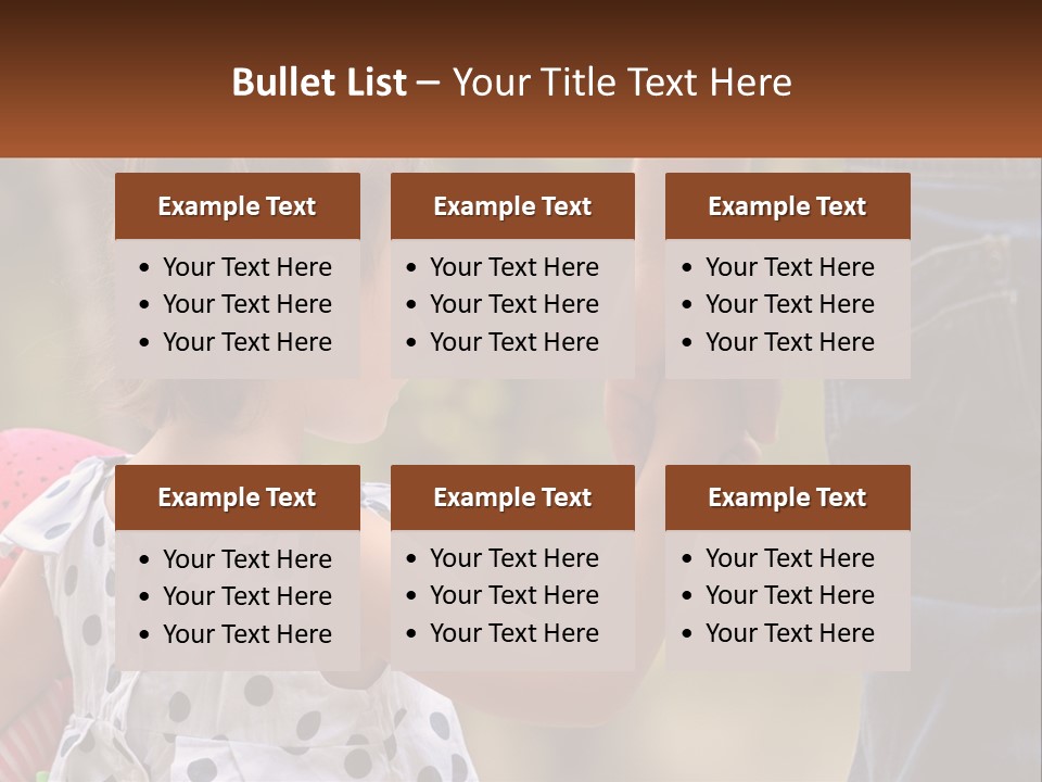 A Little Girl Holding The Hand Of A Man PowerPoint Template