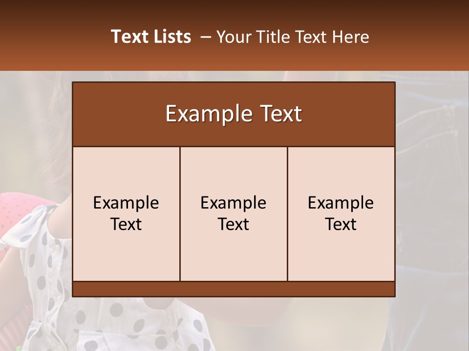 A Little Girl Holding The Hand Of A Man PowerPoint Template