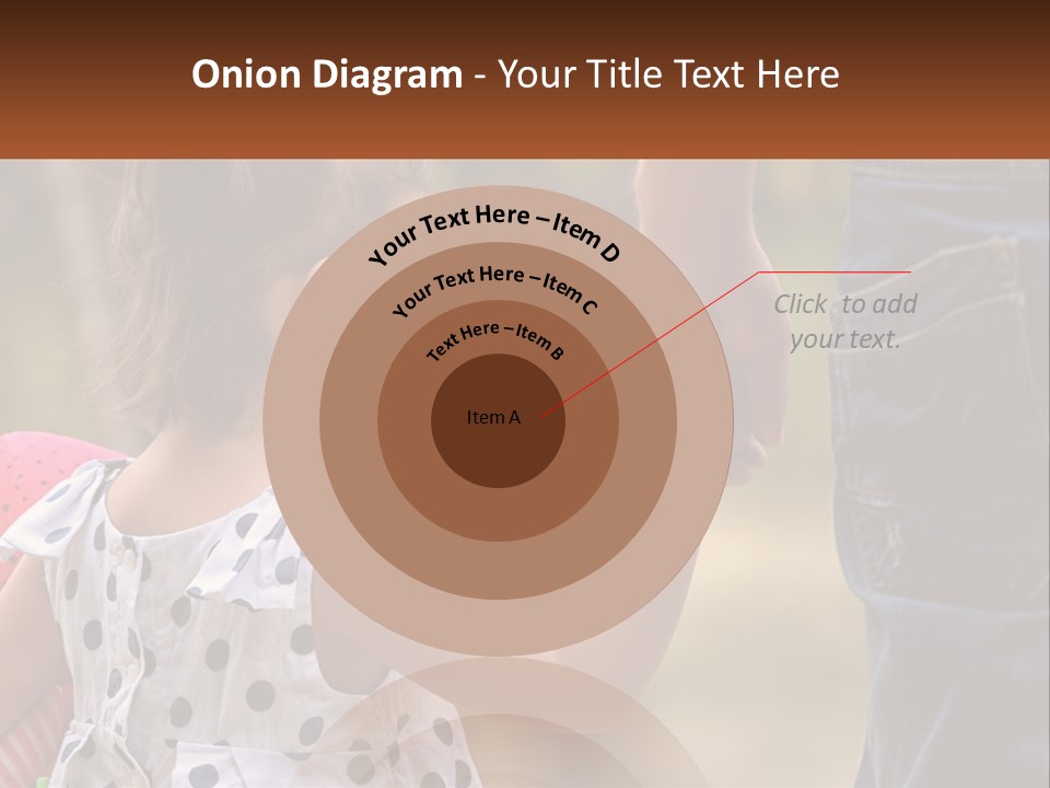 A Little Girl Holding The Hand Of A Man PowerPoint Template