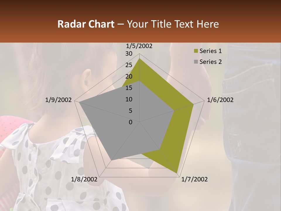 A Little Girl Holding The Hand Of A Man PowerPoint Template