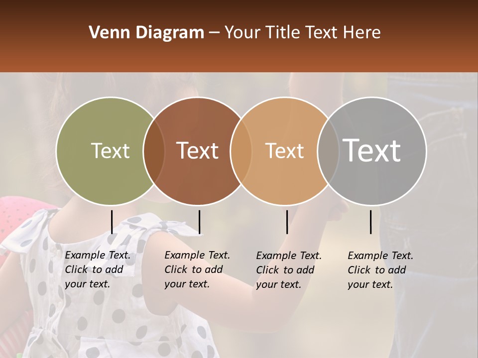 A Little Girl Holding The Hand Of A Man PowerPoint Template