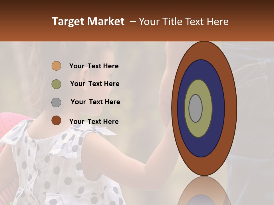 A Little Girl Holding The Hand Of A Man PowerPoint Template