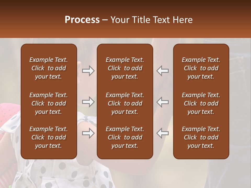 A Little Girl Holding The Hand Of A Man PowerPoint Template