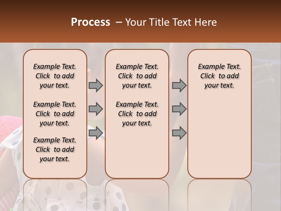 A Little Girl Holding The Hand Of A Man PowerPoint Template
