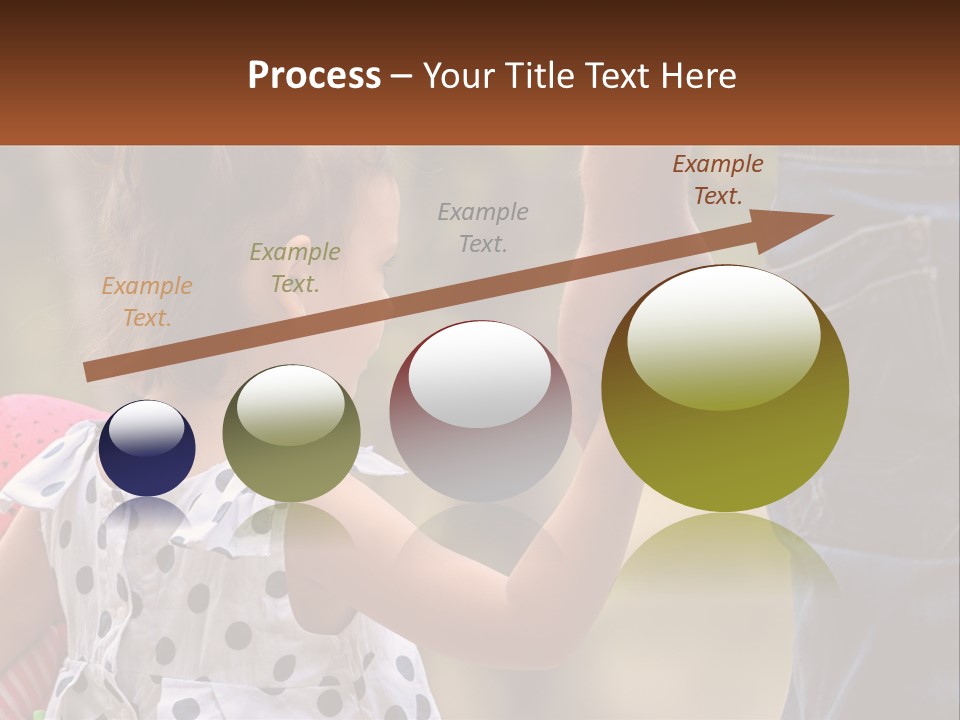 A Little Girl Holding The Hand Of A Man PowerPoint Template