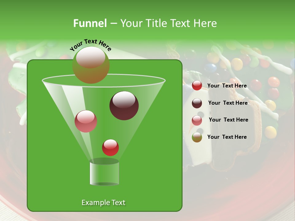 A Red Plate Topped With Cookies Covered In Frosting PowerPoint Template
