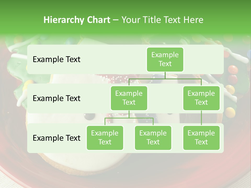 A Red Plate Topped With Cookies Covered In Frosting PowerPoint Template