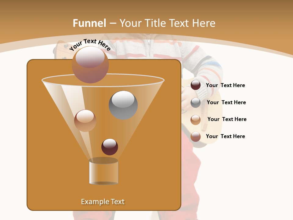 A Little Boy Sitting On The Ground Playing A Guitar PowerPoint Template