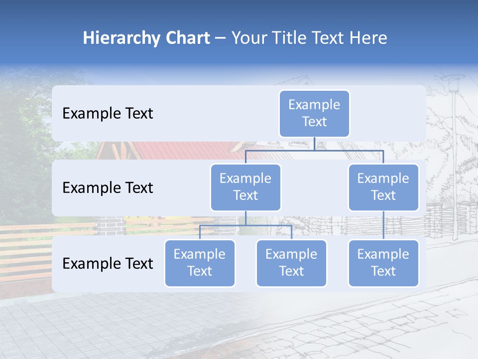 A Picture Of A House With A Red Roof PowerPoint Template