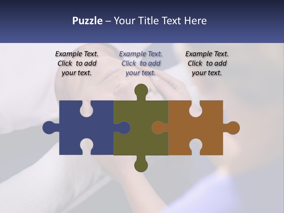 A Woman Laying On A Bed With Her Eyes Closed PowerPoint Template