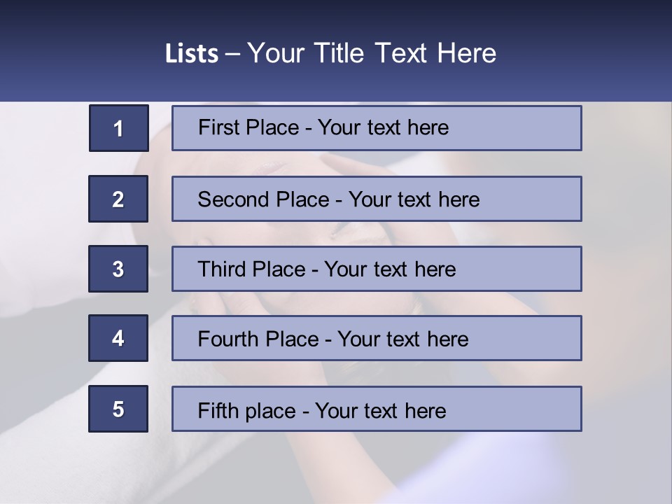 A Woman Laying On A Bed With Her Eyes Closed PowerPoint Template