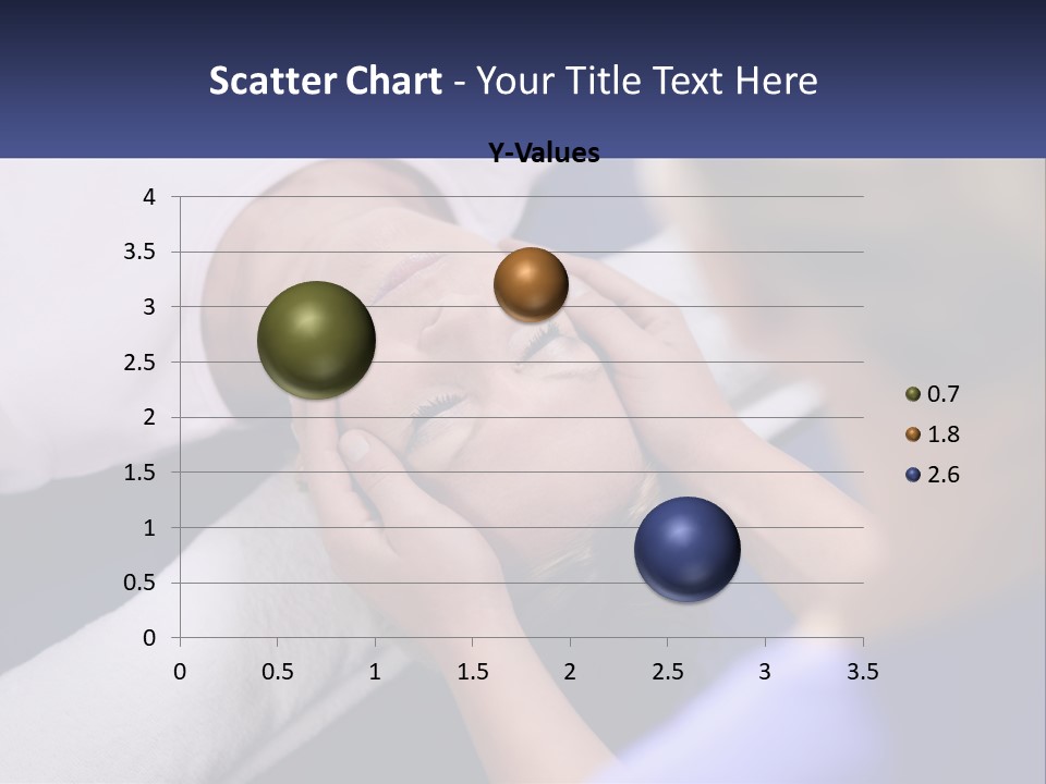 A Woman Laying On A Bed With Her Eyes Closed PowerPoint Template