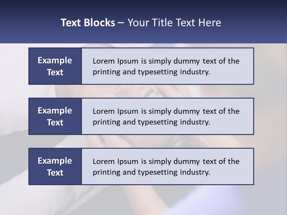 A Woman Laying On A Bed With Her Eyes Closed PowerPoint Template