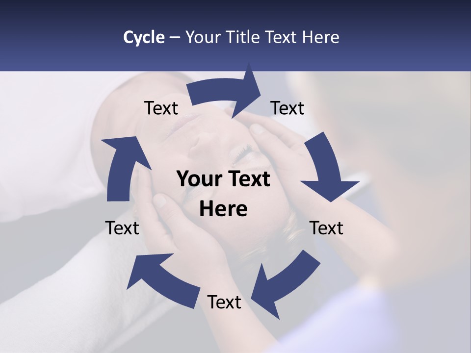 A Woman Laying On A Bed With Her Eyes Closed PowerPoint Template