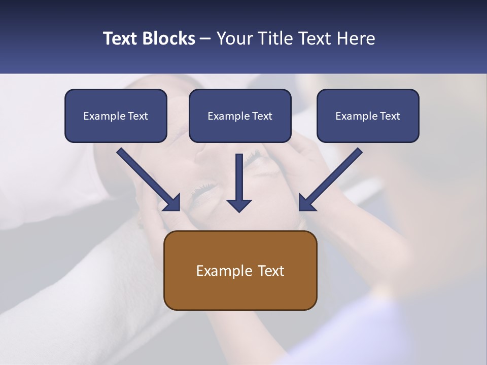 A Woman Laying On A Bed With Her Eyes Closed PowerPoint Template