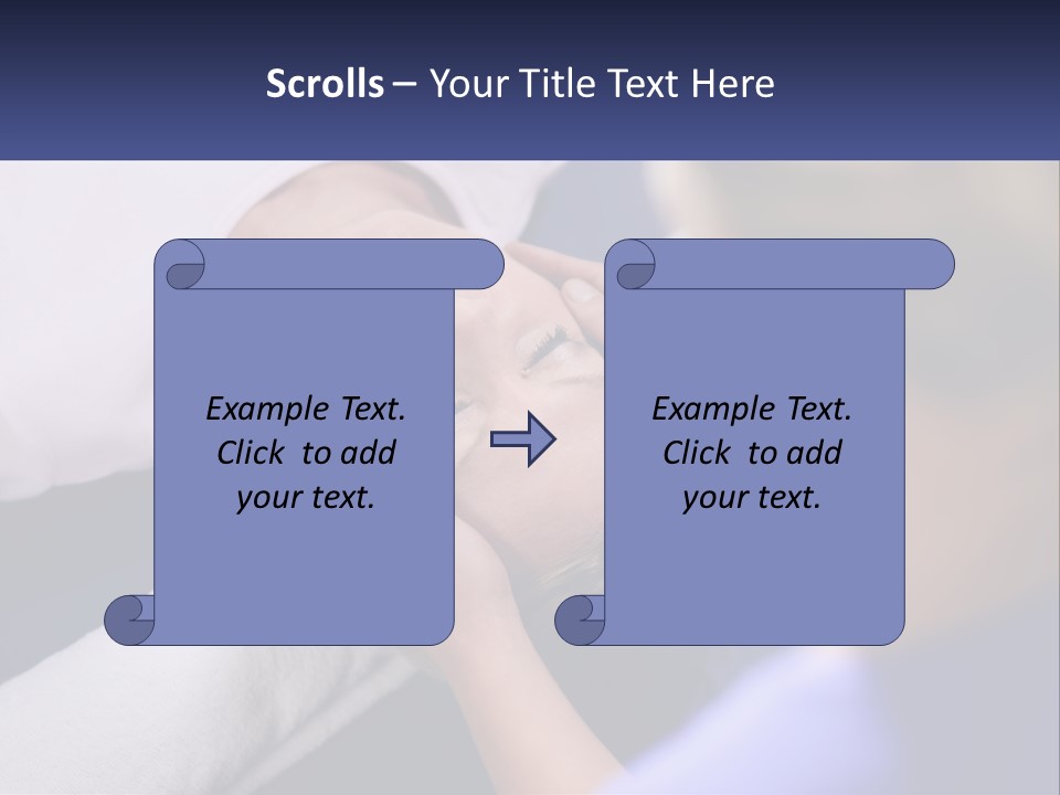 A Woman Laying On A Bed With Her Eyes Closed PowerPoint Template