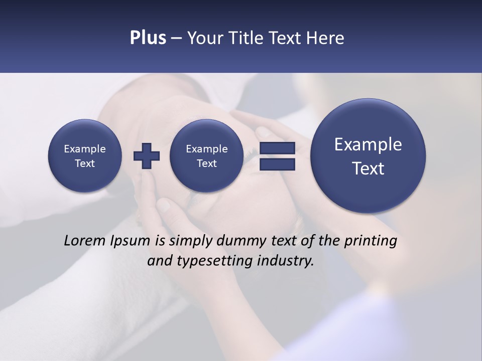 A Woman Laying On A Bed With Her Eyes Closed PowerPoint Template