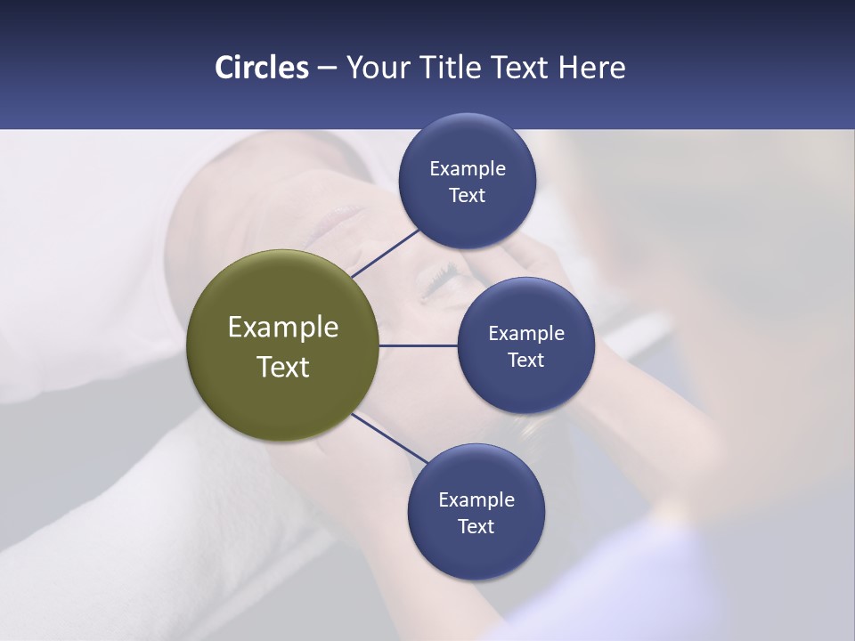 A Woman Laying On A Bed With Her Eyes Closed PowerPoint Template