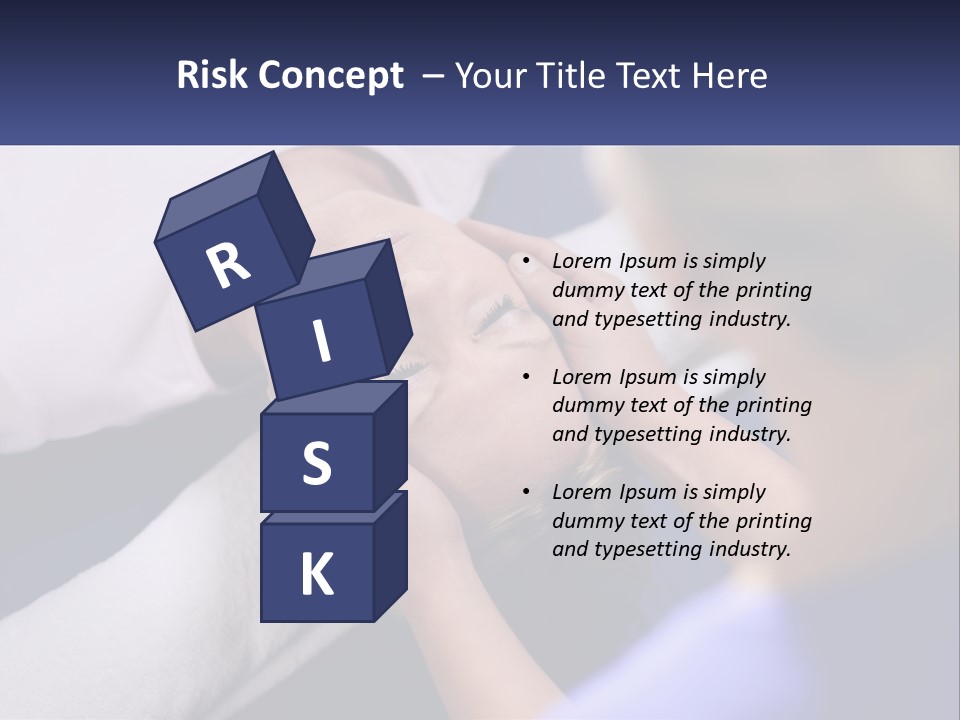 A Woman Laying On A Bed With Her Eyes Closed PowerPoint Template