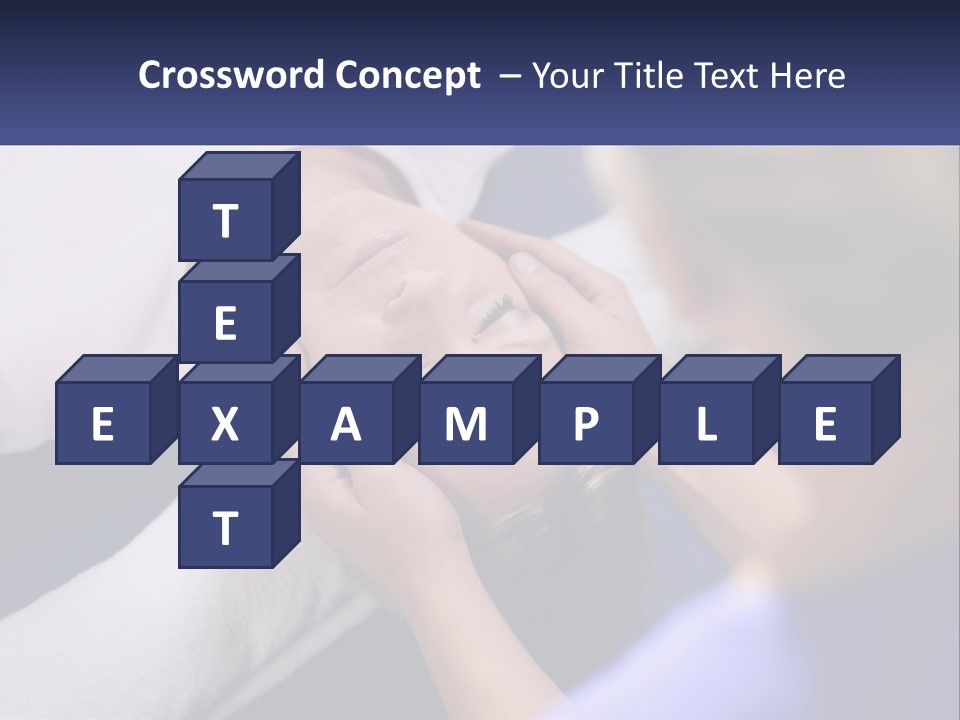 A Woman Laying On A Bed With Her Eyes Closed PowerPoint Template