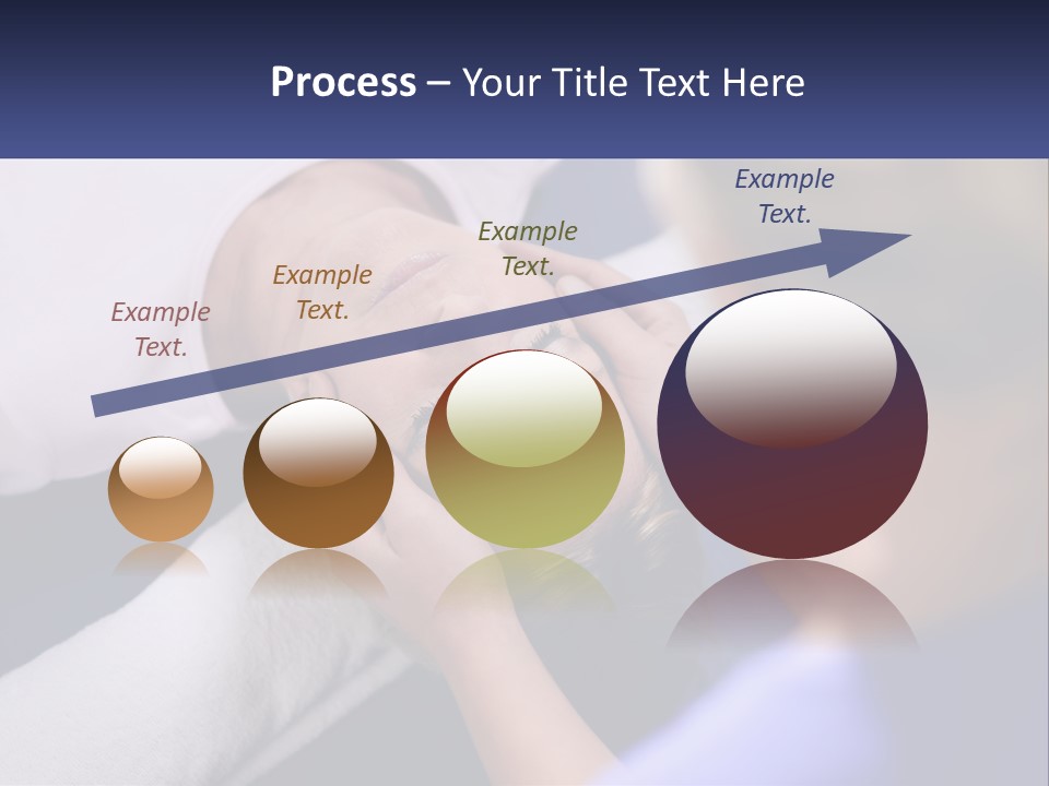 A Woman Laying On A Bed With Her Eyes Closed PowerPoint Template