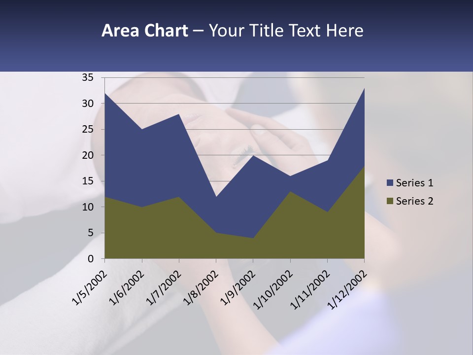 A Woman Laying On A Bed With Her Eyes Closed PowerPoint Template