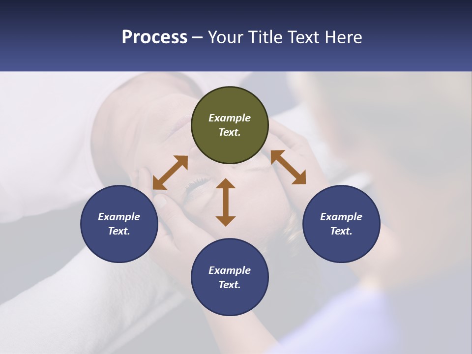 A Woman Laying On A Bed With Her Eyes Closed PowerPoint Template