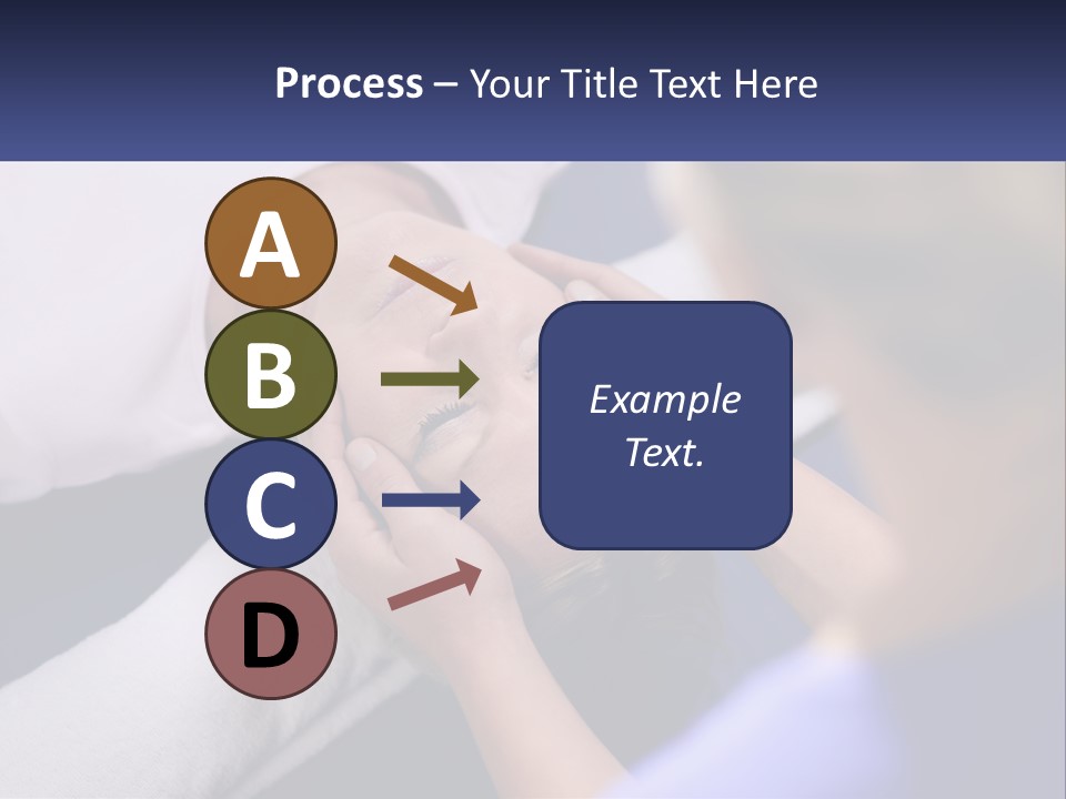 A Woman Laying On A Bed With Her Eyes Closed PowerPoint Template