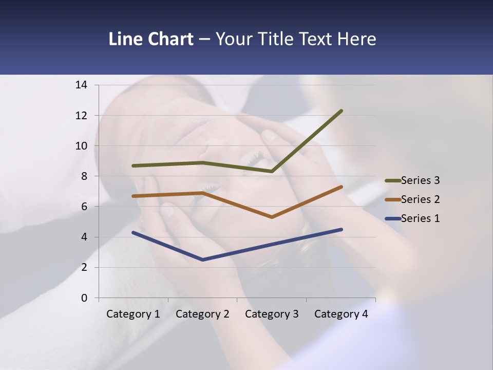 A Woman Laying On A Bed With Her Eyes Closed PowerPoint Template