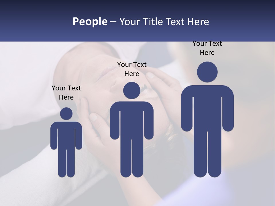 A Woman Laying On A Bed With Her Eyes Closed PowerPoint Template