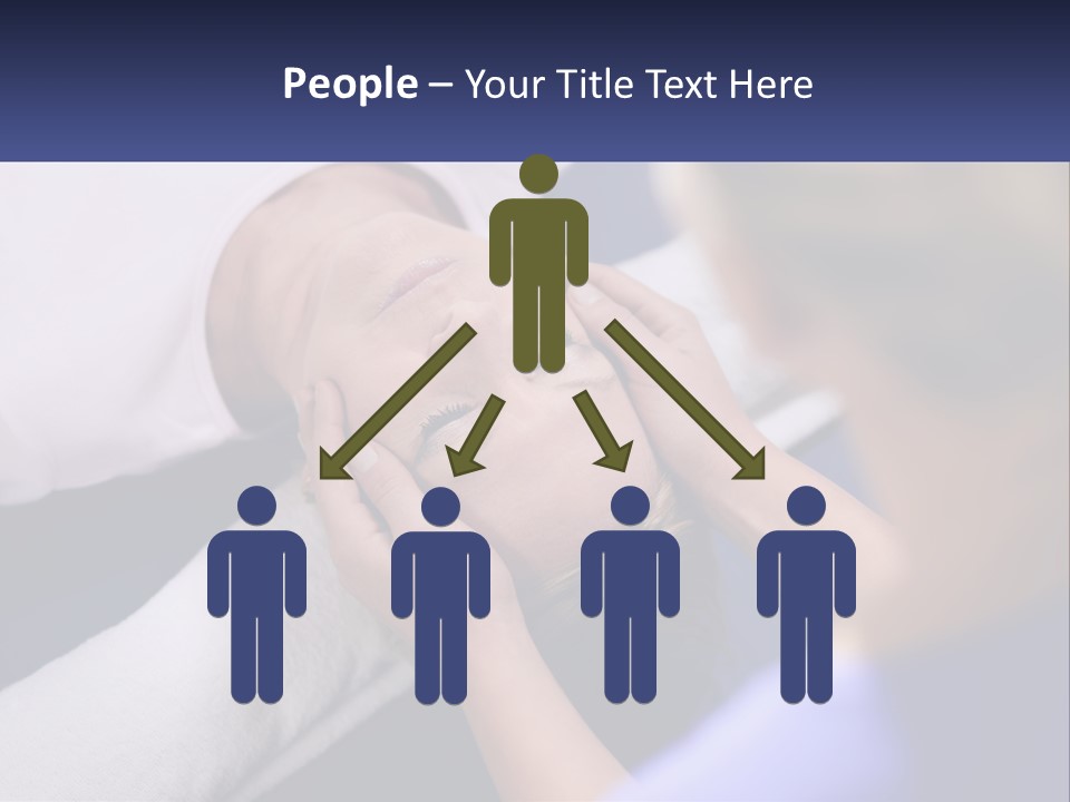 A Woman Laying On A Bed With Her Eyes Closed PowerPoint Template