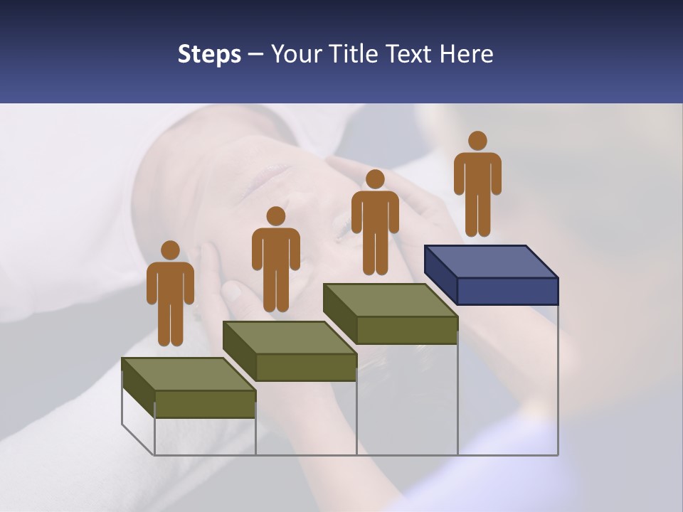 A Woman Laying On A Bed With Her Eyes Closed PowerPoint Template