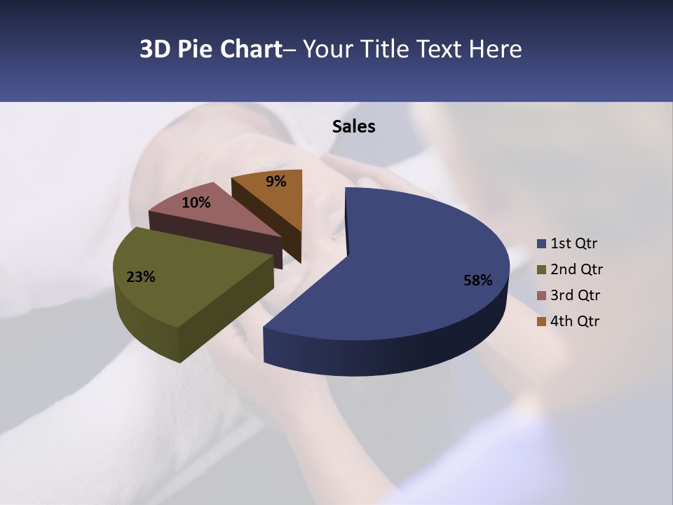 A Woman Laying On A Bed With Her Eyes Closed PowerPoint Template