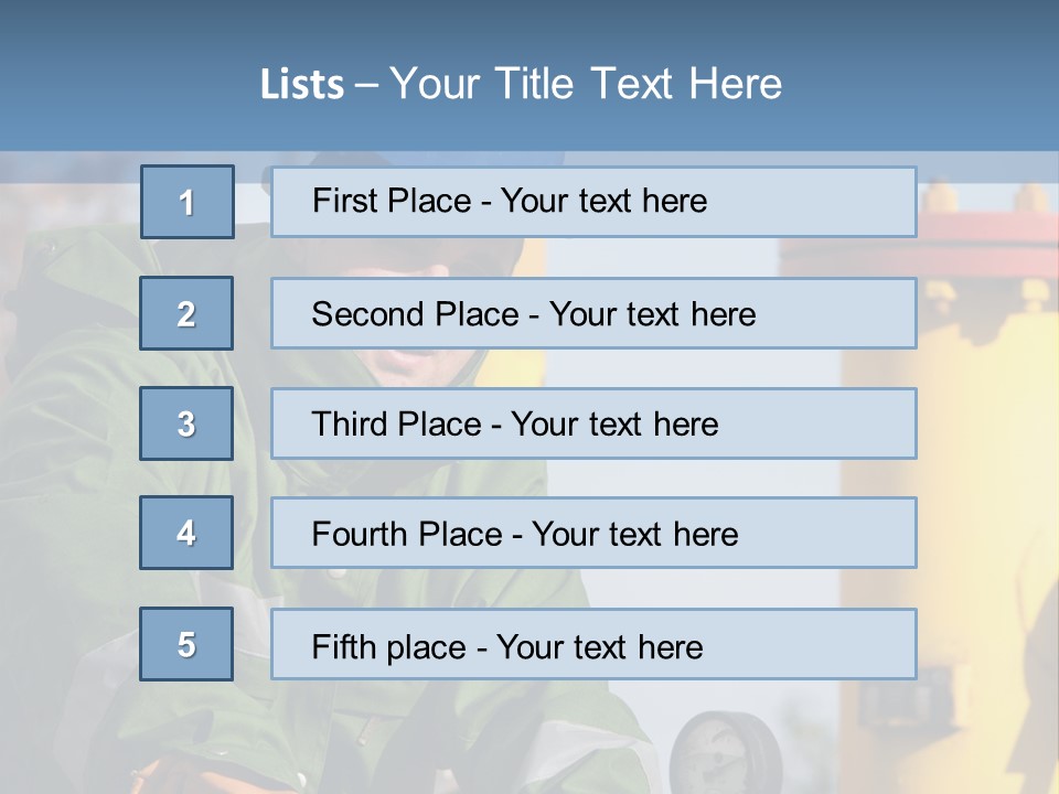 A Man In A Hard Hat Working On A Pipe PowerPoint Template