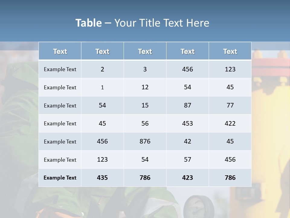 A Man In A Hard Hat Working On A Pipe PowerPoint Template