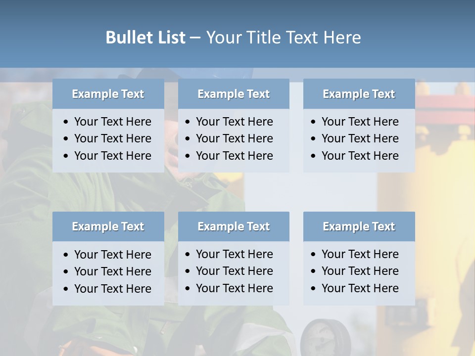 A Man In A Hard Hat Working On A Pipe PowerPoint Template