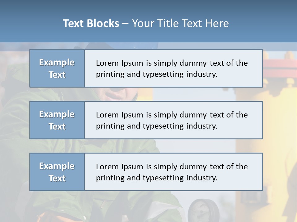A Man In A Hard Hat Working On A Pipe PowerPoint Template