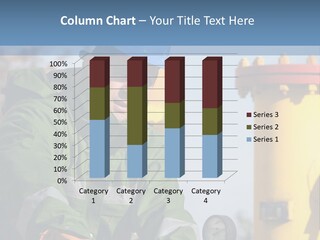 A Man In A Hard Hat Working On A Pipe PowerPoint Template
