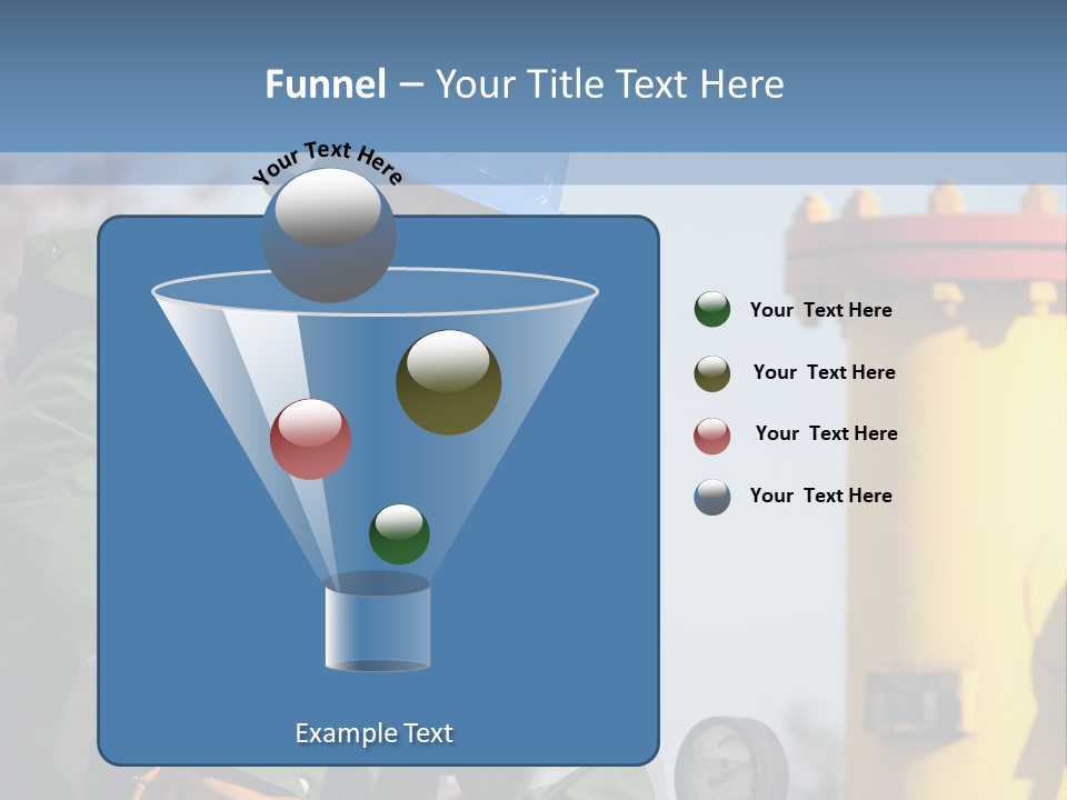A Man In A Hard Hat Working On A Pipe PowerPoint Template