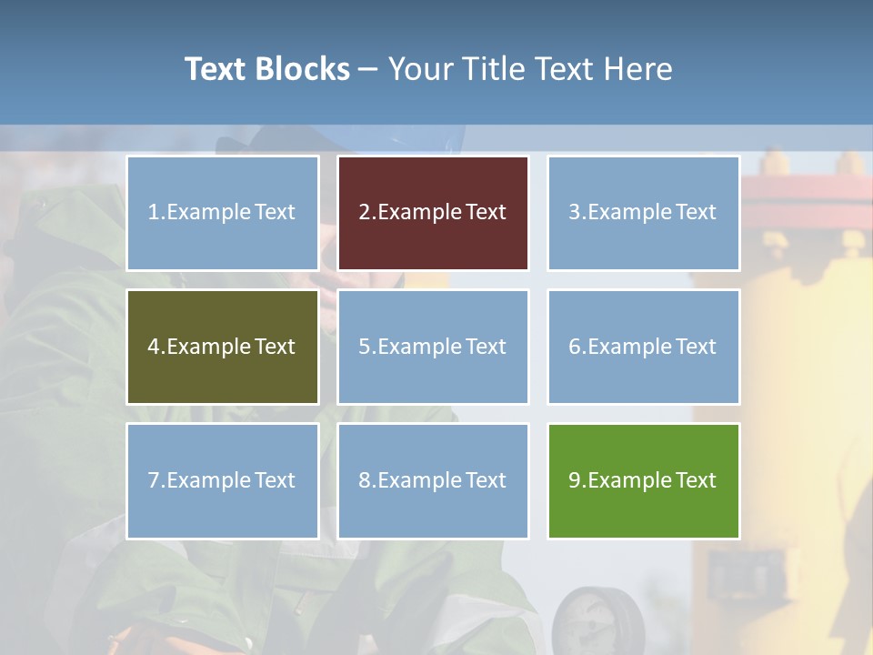 A Man In A Hard Hat Working On A Pipe PowerPoint Template