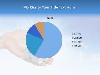 A Person Holding A Small House In Their Hand PowerPoint Template